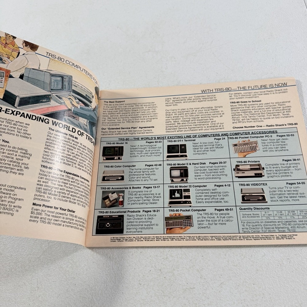 Vintage 1982 RADIO SHACK TRS-80 Microcomputer Catalog RSC-7 Computer - Picture 4 of 8